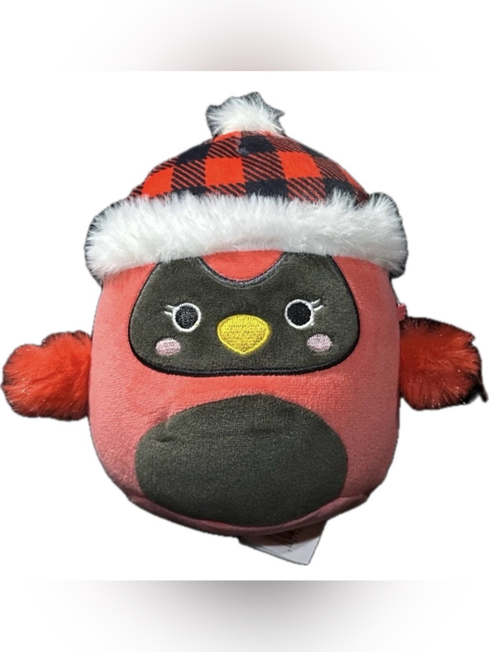 Squishmallows Cazlan the aRed Cardinal With Hat 5” Plush